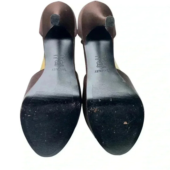 THE TOUCH OF NINA CHOCOLATE BROWN HEELS •SIZE 9.5•BEAUTIFUL RHINESTONE DETAILS• - Picture 8 of 10